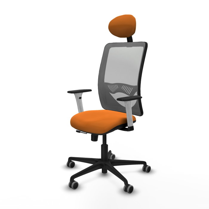 PIQUERAS Y CRESPO Silla de oficina Zulema con mecanismo Sincro/Traslack Naranja y Gris PIQUERAS Y CRESPO Silla de oficina Zulema con mecanismo Sincro/Traslack Naranja y Gris