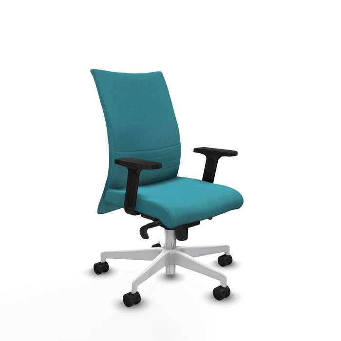 PIQUERAS Y CRESPO Silla Albacete Confidente Turquesa con Mecanismo Sincro y Brazos 2D PIQUERAS Y CRESPO Silla Albacete Confidente Turquesa con Mecanismo Sincro y Brazos 2D