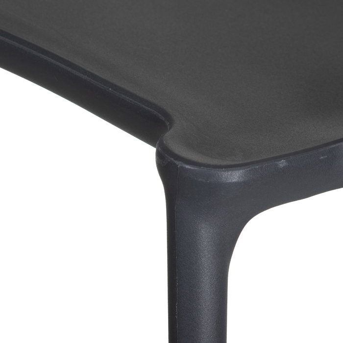 Silla Apilable Gris Oscuro Polipropileno 47 X 41 X 83,50 cm (Set de 4)