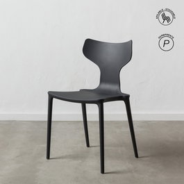 Silla Apilable Gris Oscuro Polipropileno 47 X 41 X 83,50 cm (Set de 4)