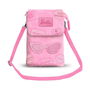 Barbie Bolso Móvil Travel 19x13x4 cm Rosa PVC Poliéster con dos compartimentos y bandolera ajustable