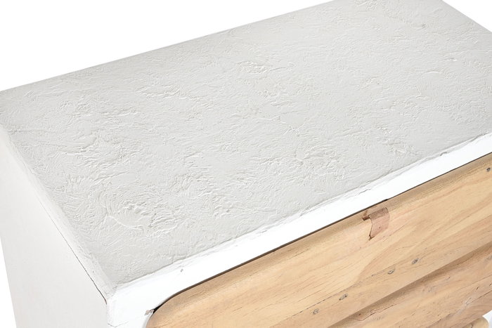 DKD Home Decor Chifonier de Madera Reciclada y Mango Blanco 80x42x106 DKD Home Decor Chifonier de Madera Reciclada y Mango Blanco 80x42x106