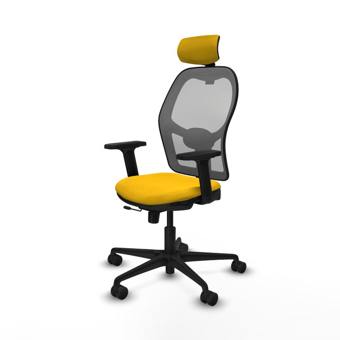 PIQUERAS Y CRESPO Silla de oficina Jorquera Sincro/Traslack Amarillo y Gris PIQUERAS Y CRESPO Silla de oficina Jorquera Sincro/Traslack Amarillo y Gris