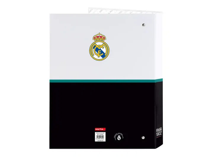 Safta Carpeta Real Madrid 1ª Equipación 26/27 de 4 Anillas Mixtas