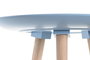 DKD Home Decor Mesita Auxiliar Mediterraneo Azul Celeste (2 Unidades)