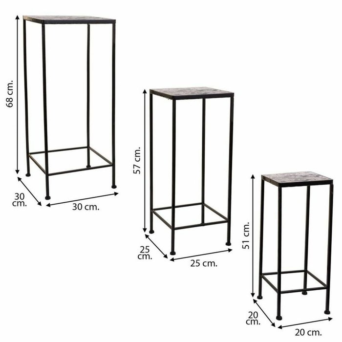 Soporte para Maceta Alexandra House Living Negro Hierro 30 x 68 x 30 cm Soporte para Maceta Alexandra House Living Negro Hierro 30 x 68 x 30 cm