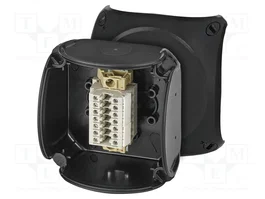 HENSEL Caja de conexiones ENYCASE® negra con abrazaderas