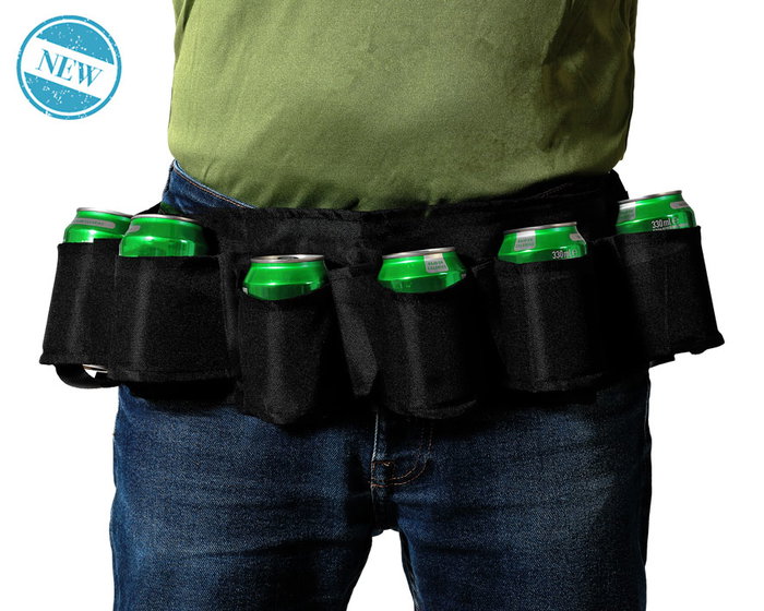 Cinturón Para Bebidas con Compartimentos para Latas Cinturón Para Bebidas con Compartimentos para Latas