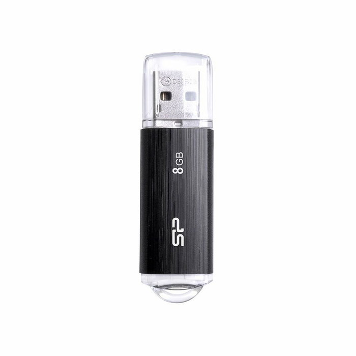Silicon Power Ultima U02 USB 8GB Negro/Transparente