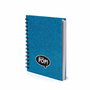 Oh My Pop Libreta Shine Blue Azul - Cuaderno Tapa Dura con Espiral, 100 Hojas en Blanco, 19x15.5cm