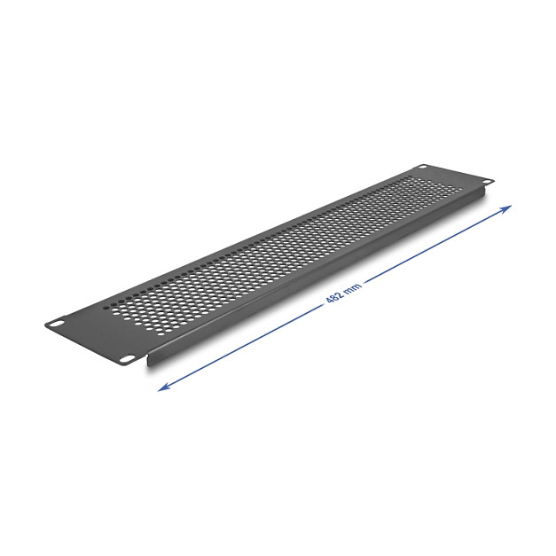 DeLOCK Panel ciego 19″ con agujeros redondos 2U negro DeLOCK Panel ciego 19″ con agujeros redondos 2U negro