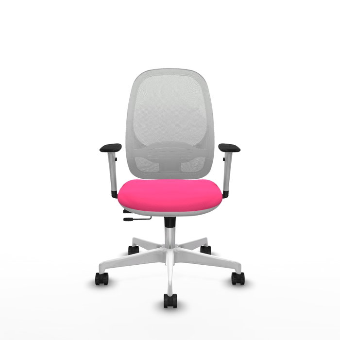 PIQUERAS Y CRESPO Silla de oficina Cilanco Rosa y Blanco