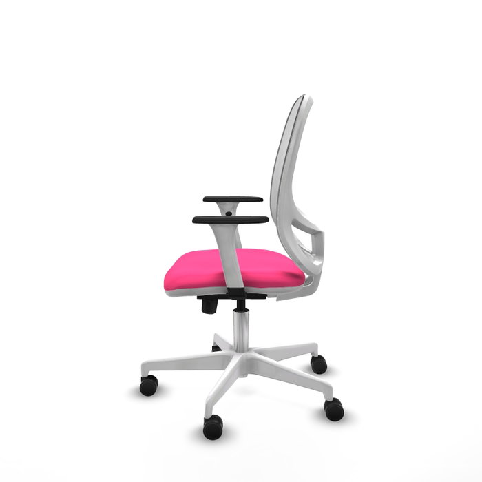PIQUERAS Y CRESPO Silla de oficina Cilanco Rosa y Blanco