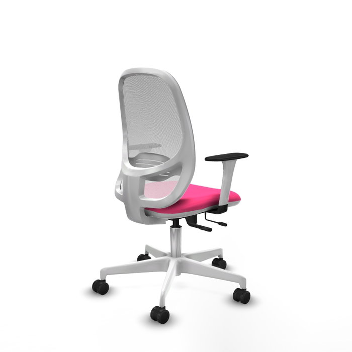 PIQUERAS Y CRESPO Silla de oficina Cilanco Rosa y Blanco