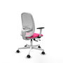 PIQUERAS Y CRESPO Silla de oficina Cilanco Rosa y Blanco