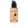 Max Factor Facefinity All Day Flawless 3 in 1 Foundation - Base, Prebase y Corrector de Larga Duración, SPF 20, Vegana, Tono W76 Warm Golden, 30 ml