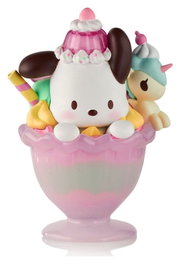 Hello Kitty & Friends Window Box Figura Fast Food Pochacco Pink Unicorn Sundae 9 cm
