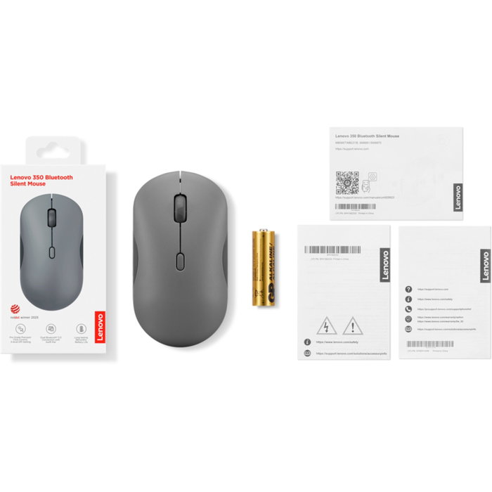 Lenovo 350 Ratón Ambidextro Bluetooth Gris