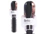 Berilo Cepillo Cabello Rizo Negro Siliconado Plástico Silicona 4x24x4 cm (Set de 24)