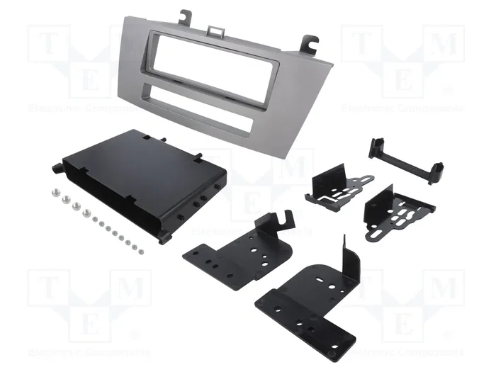 METRA Bastidor de montaje de radio 1 DIN para Toyota Solara 2004-2008, Plata METRA Bastidor de montaje de radio 1 DIN para Toyota Solara 2004-2008, Plata