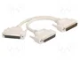 DeLOCK 67170 Adaptador Y-Kabel Splitter D-Sub HD 50 Pin Macho a 2 x Hembra con Tornillos, 0,3 m
