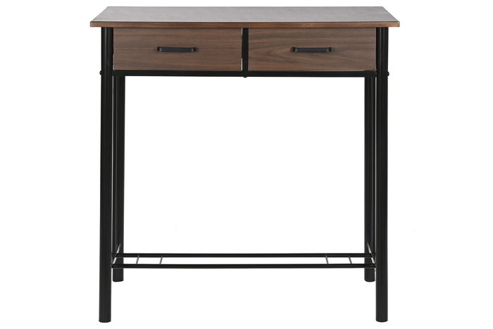 DKD Home Decor Mesa Negro Marron Metal MDF 50 x 84 x 80 cm Set de 3