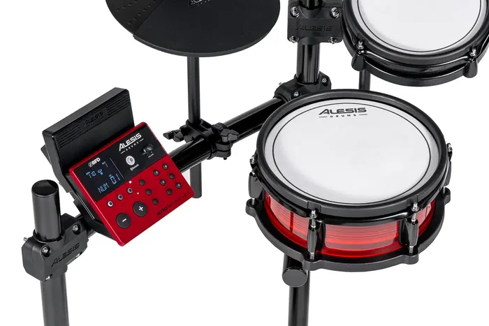 Alesis Nitro Pro Xl Kit Batería Electrónica con Pads de Malla, Módulo con 36 Kits y 500 Sonidos, Bluetooth, Incluye Cables, Baquetas y Software Gratuito