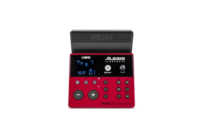 Alesis Nitro Pro Xl Kit Batería Electrónica con Pads de Malla, Módulo con 36 Kits y 500 Sonidos, Bluetooth, Incluye Cables, Baquetas y Software Gratuito