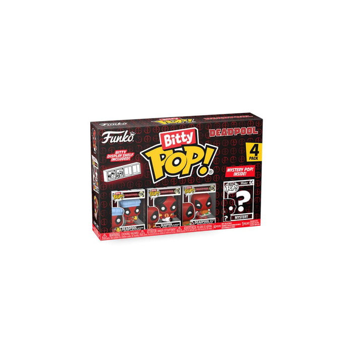 FUNKO Bitty POP! Marvel Deadpool Bathtime Pack de 4 Figuras FUNKO Bitty POP! Marvel Deadpool Bathtime Pack de 4 Figuras