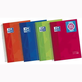 Oxford Cuaderno Classic Europeanbook 5 Write&Erase A4+ 120 Hojas Microperforado Tapa Extradura Colores Vivos Set 5 (Set de 5)