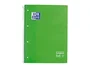 Oxford Bloc espiral tapa extradura microperforado DIN A4 80 hojas cuadros 5mm verde
