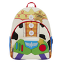 Loungefly Mochila Toy Story Jessie, Woody & Buzz Lightyear Disney Pixar - Tamaño 26x31,7x8,8 cm, Poliuretano con Denim