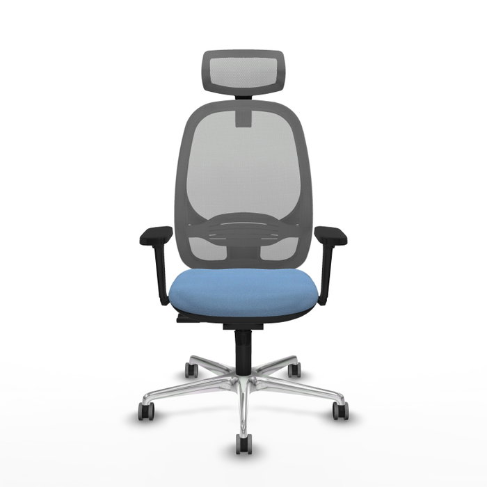 PIQUERAS Y CRESPO Silla de oficina Cilanco con mecanismo Sincro, Azul cielo y Gris PIQUERAS Y CRESPO Silla de oficina Cilanco con mecanismo Sincro, Azul cielo y Gris