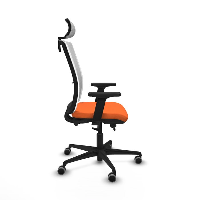PIQUERAS Y CRESPO Silla de oficina Haches Naranja y Blanco