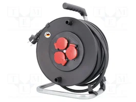 AS SCHWABE Prolongador de alimentación H07RN-F 3G1,5mm2 40m Negro