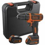 Black + Decker Destornillador inalámbrico con 2 baterías y caja de 10.8 V
