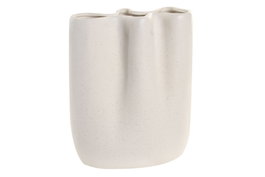 DKD Home Decor Jarrón de Cerámica Blanco 19,5x12x23,5 cm