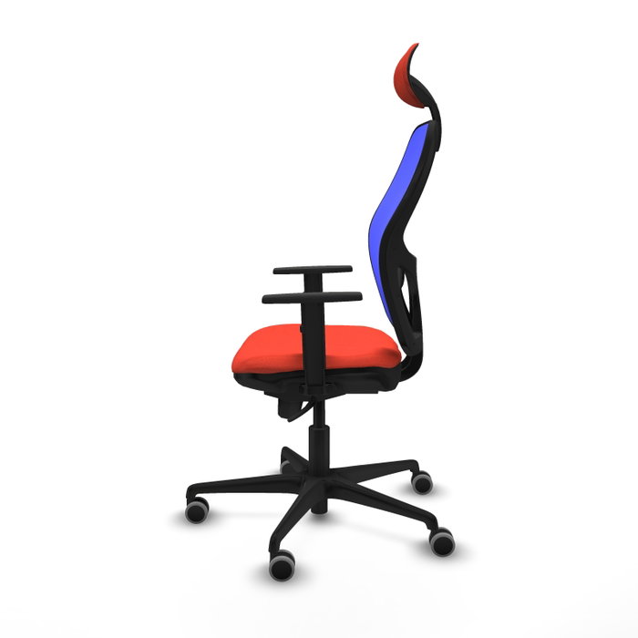 PIQUERAS Y CRESPO Silla de oficina Jorquera con mecanismo Sincro, Naranja oscuro y Azul PIQUERAS Y CRESPO Silla de oficina Jorquera con mecanismo Sincro, Naranja oscuro y Azul