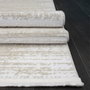 Conceptum Jasmine 1452 Alfombra de Vestíbulo 1450 gr/m² 6 mm Poliéster Blanco y Beige 100 x 300 cm