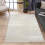 Conceptum Jasmine 1452 Alfombra de Vestíbulo 1450 gr/m² 6 mm Poliéster Blanco y Beige 100 x 300 cm