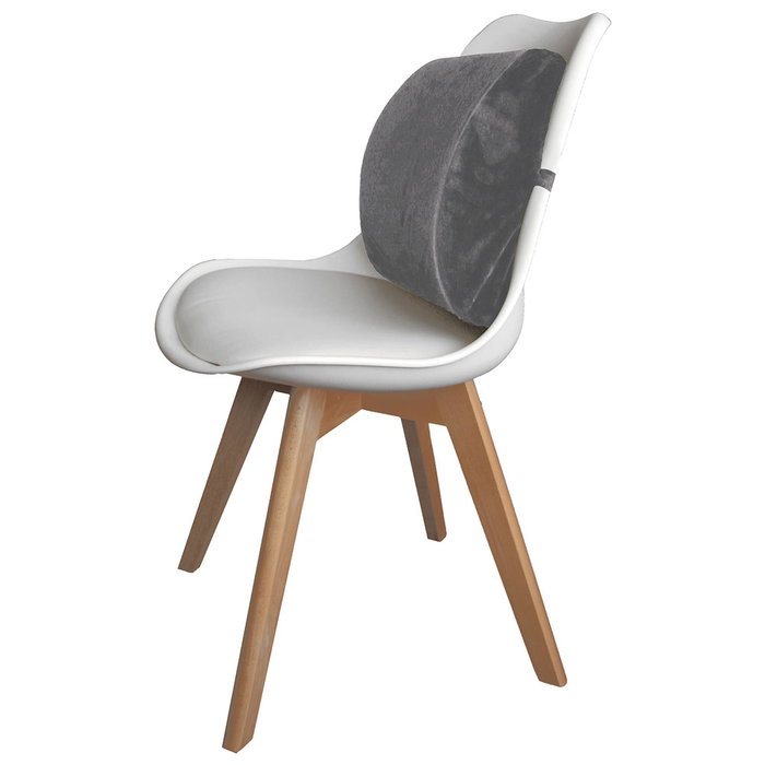 Sensly Cojín Respaldo con Memoria para Soporte Lumbar Ergonómico Cómodo Coche Viaje Hogar 33x32x10 cm