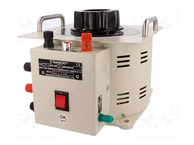 BREVE TUFVASSONS Autotransformador Regulable 230VAC 12A 0-260V