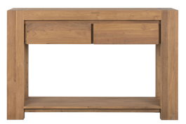 DKD Home Decor Consola Marron Teca Reciclada 120 x 40 x 78 cm