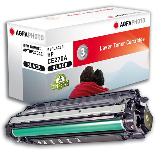 AgfaPhoto Toner HP CE270A para Impresora Laser, Rendimiento 13500 Páginas AgfaPhoto Toner HP CE270A para Impresora Laser, Rendimiento 13500 Páginas