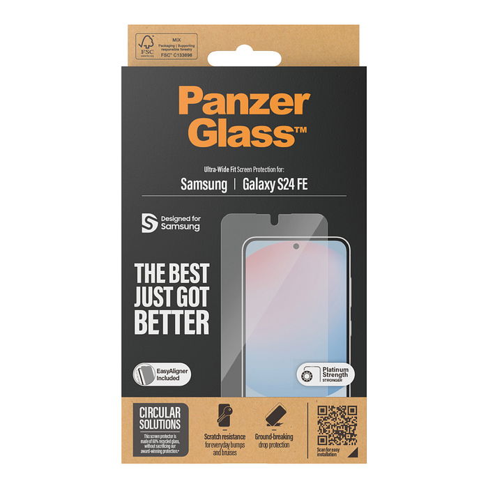 PanzerGlass Protector Pantalla Samsung Galaxy S24 FE UWF PanzerGlass Protector Pantalla Samsung Galaxy S24 FE UWF