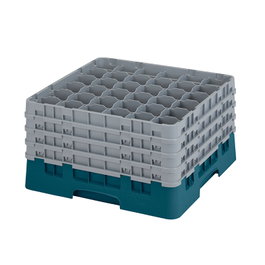 CAMBRO Cesta de lavado 36 comp. 4 alturas Cerceta