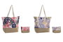 DKD Home Decor Set de 2 Piezas de Poliéster con Bolso y Neceser