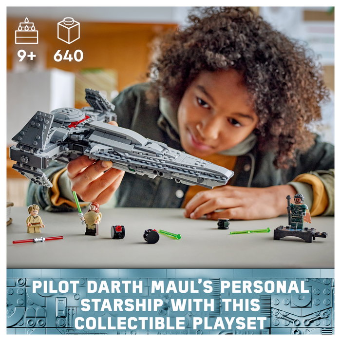 LEGO Star Wars 75383 Darth Mauls Sith Infiltrator Juego de Construcción 640 Piezas 9+ LEGO Star Wars 75383 Darth Mauls Sith Infiltrator Juego de Construcción 640 Piezas 9+