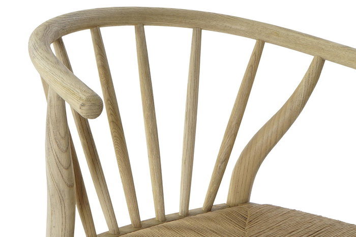 DKD Home Decor Silla Cottage Natural 47 x 79 x 57 cm (2 Unidades) Ratán y Olmo