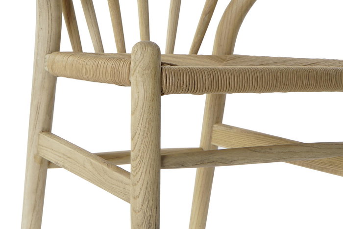 DKD Home Decor Silla Cottage Natural 47 x 79 x 57 cm (2 Unidades) Ratán y Olmo